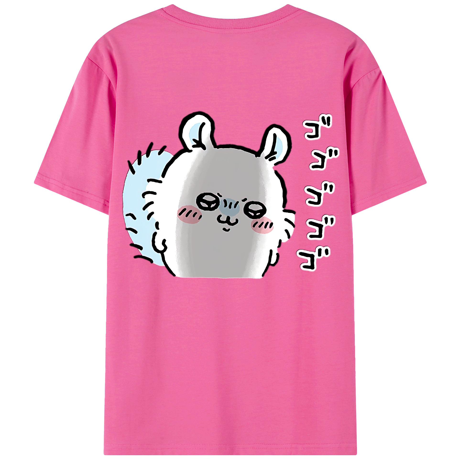 （画像用） ちいかわ モモンガ Chii-kawa Momonga レディース半袖Tシャツ(バックプリント)